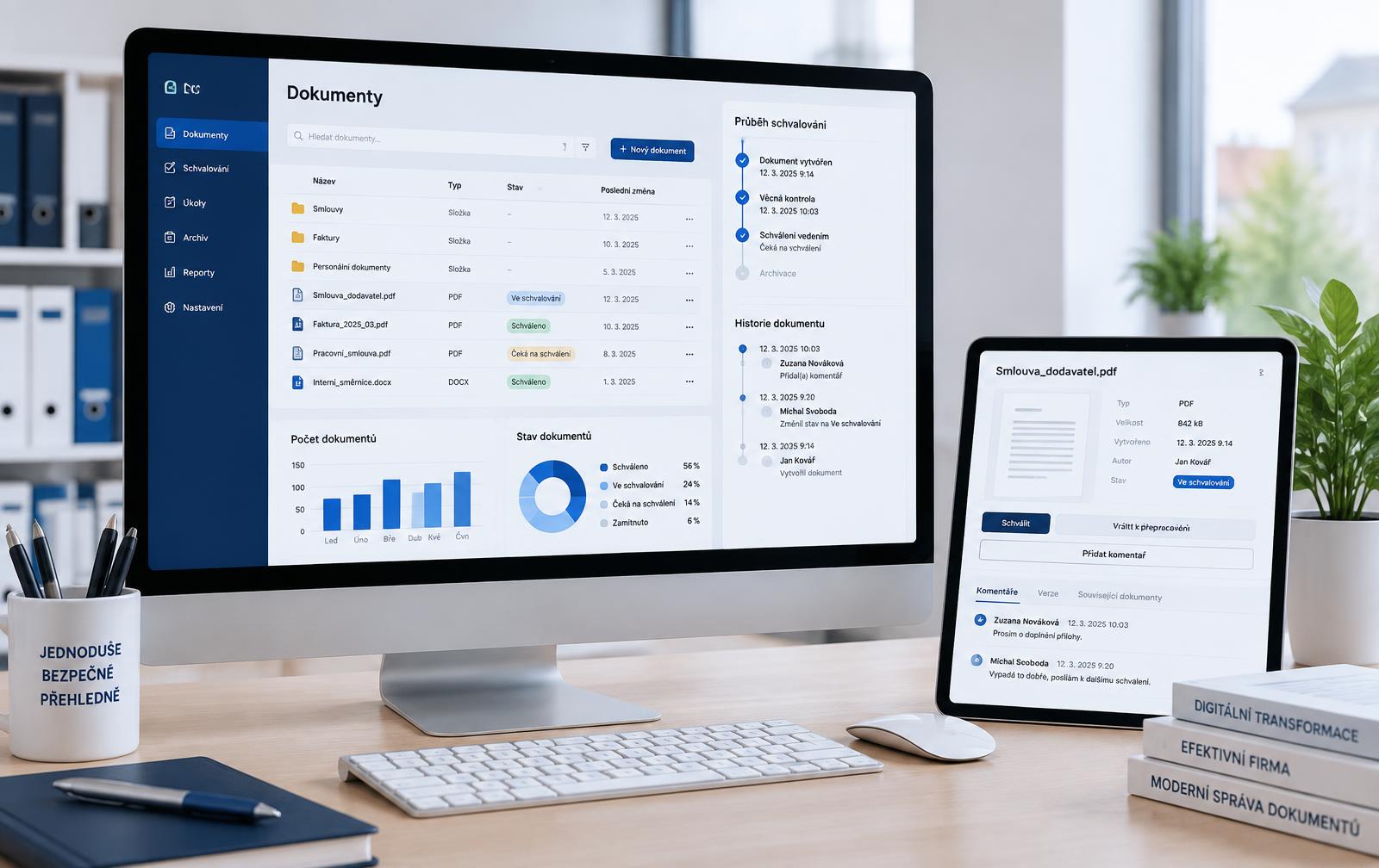 SmartDMS pro elektronickou správu a schvalování dokumentů
